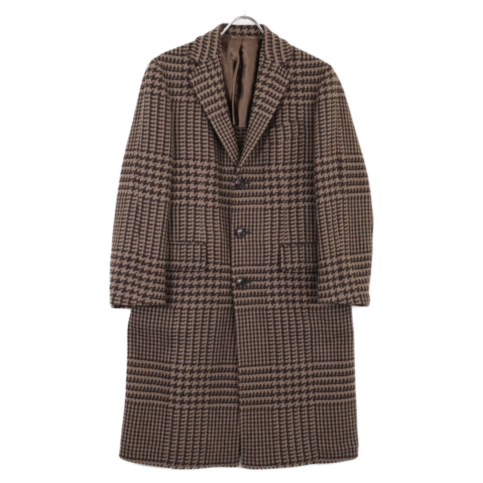 STILE LATINO スティレラティーノ BEAMS別注 CUEOLO30 CW21973 ウール100 EOLO グレンチェック チェスターコート 42