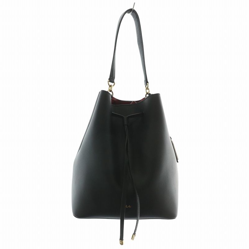 ローレンラルフローレン　2way　ショルダーバッグ　ハンドバッグ　ロゴ　ブラック ローレンラルフローレン LAUREN RALPH LAUREN ハンドバッグ ショルダー
