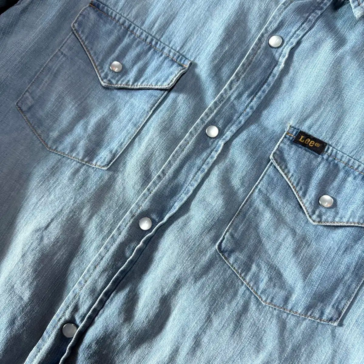  Lee デニム ウェスタン シャツ M 長袖 シャツ ブラウス