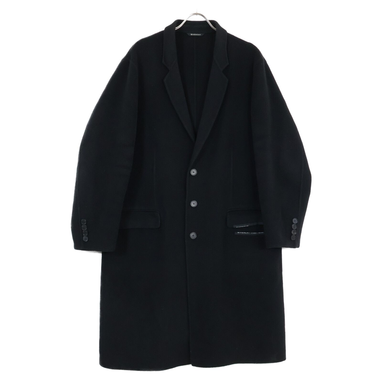 GIVENCHY ジバンシィ BMC04912ZE ウール90カシミヤ10 3Bチェスターコート 54