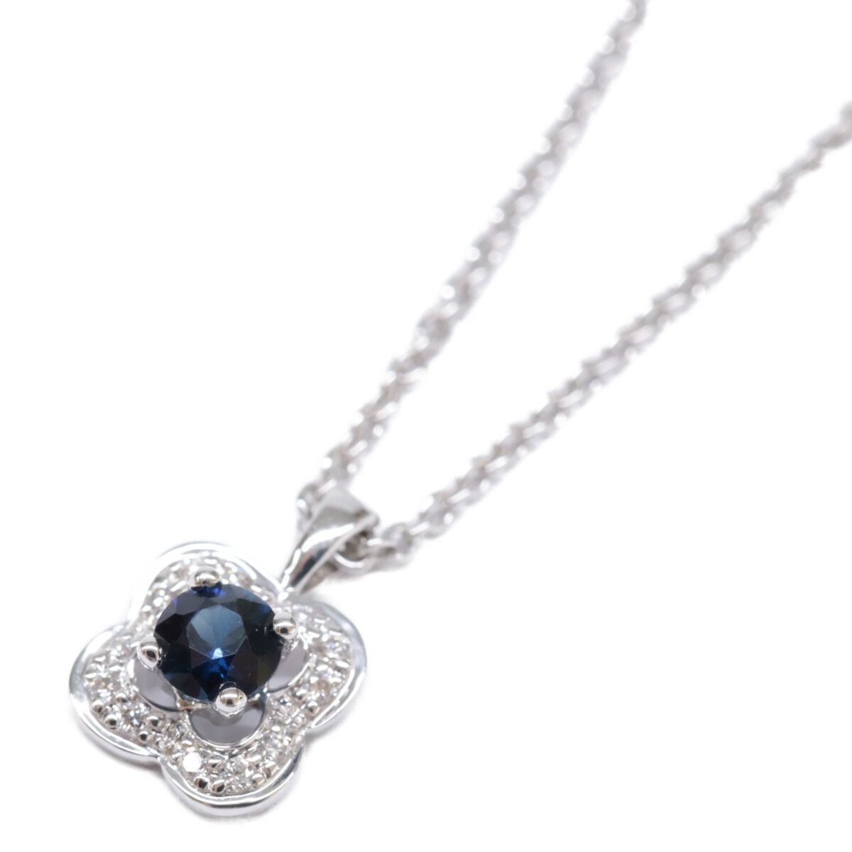 MAUBOUSSIN モーブッサン K18WG ダイヤモンドxサファイア チャンス  