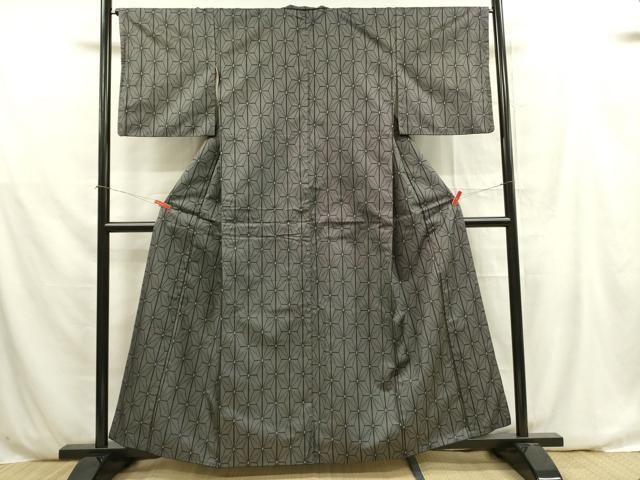 平和屋着物□本場大島紬 7マルキ 麻の葉文様 正絹 逸品 DAAY2735op