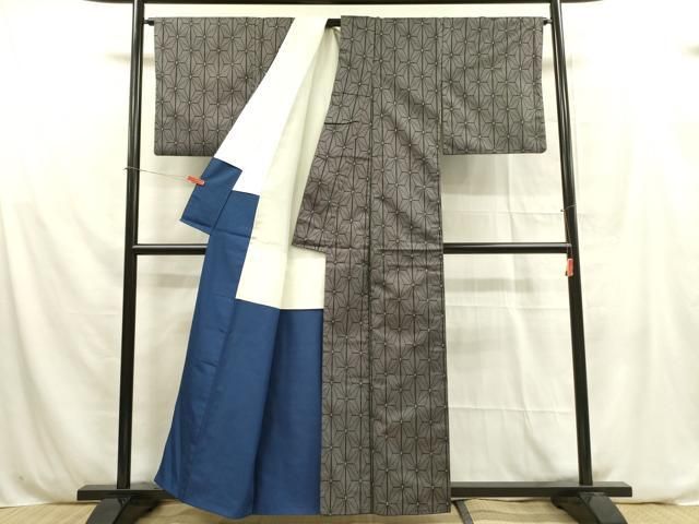 平和屋着物□本場大島紬 7マルキ 麻の葉文様 正絹 逸品 DAAY2735op