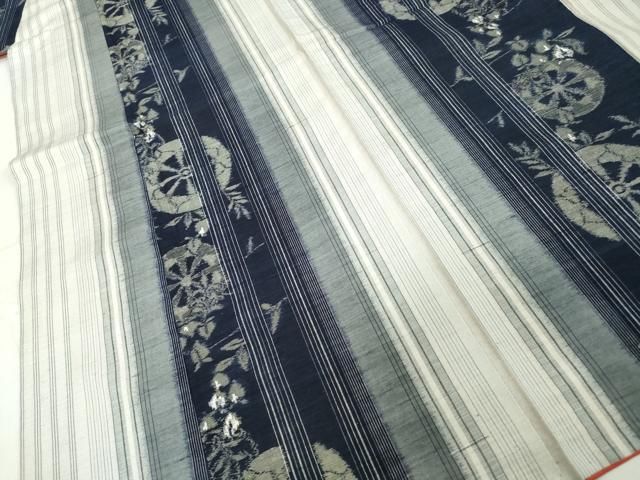 平和屋着物○上質な紬 100亀甲 間道 正絹 逸品 CAAZ1021vf