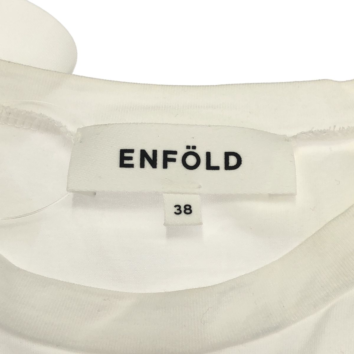 美品✨ENFOLD ＤＥＦＯＲＭ－ＭＯＴＩＦ ＬＯＮＧ－ＳＬＥＥＶＥＳ Ｔ 白 ENFOLD エンフォルド 23AW Deform-Motif Long-Sleeves T-shirt ロング