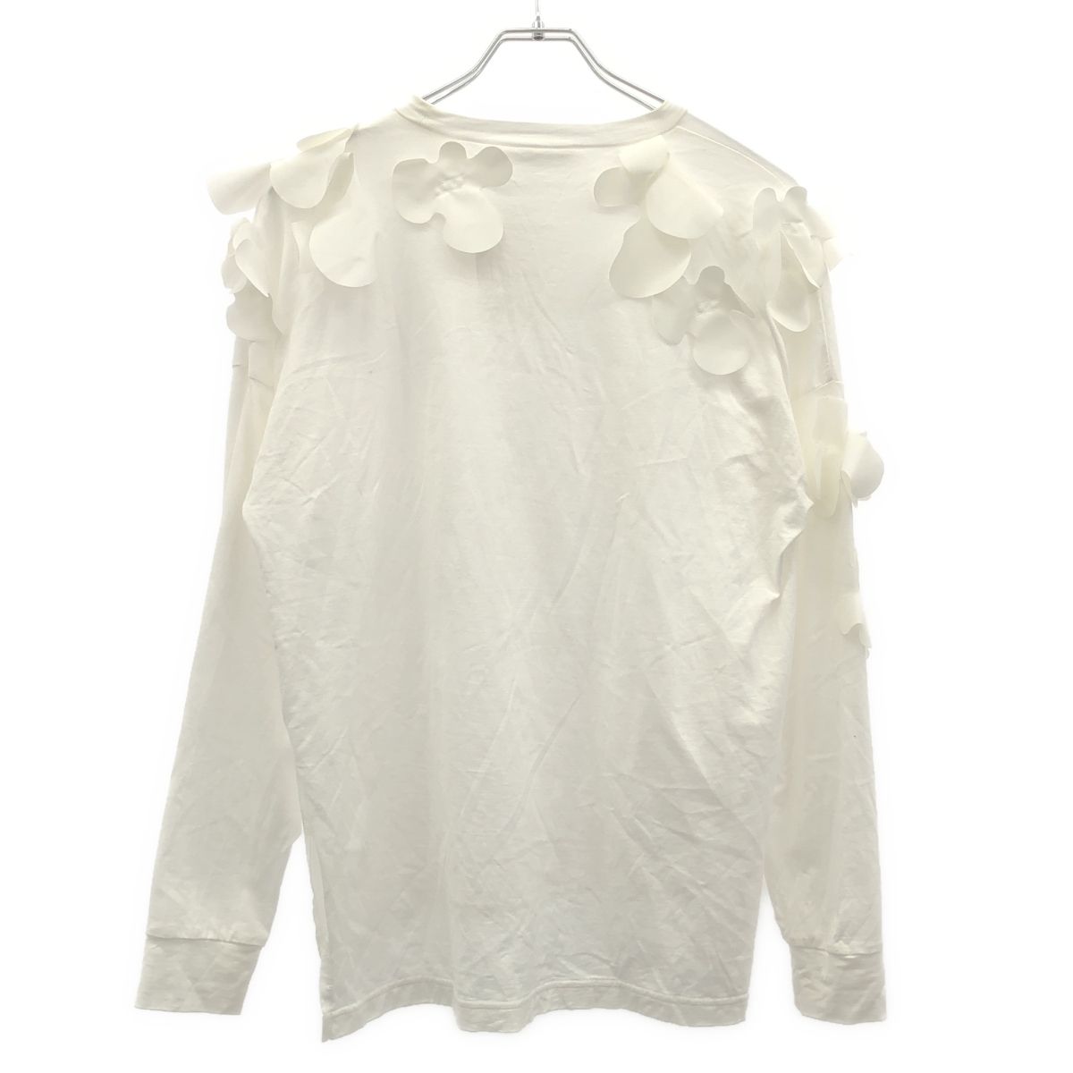 美品✨ENFOLD ＤＥＦＯＲＭ－ＭＯＴＩＦ ＬＯＮＧ－ＳＬＥＥＶＥＳ Ｔ 白 ENFOLD エンフォルド 23AW Deform-Motif Long-Sleeves T-shirt ロング