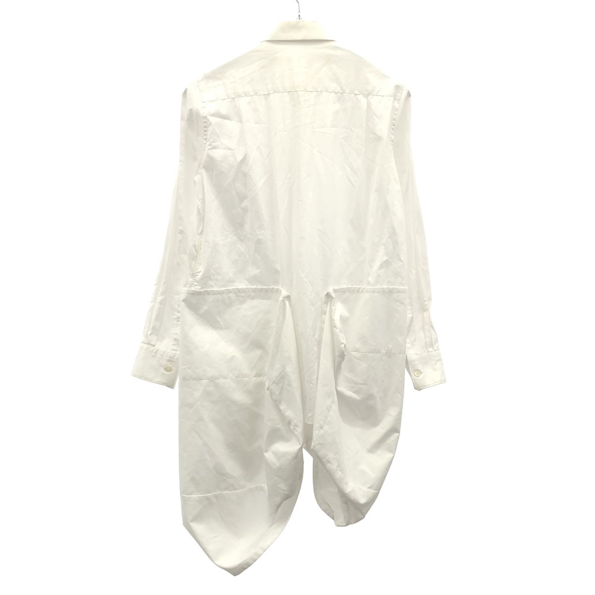 COMME des GARCONS コムデギャルソン 23AW コットンアシンメトリーシャツ GL-B009 ホワイト S