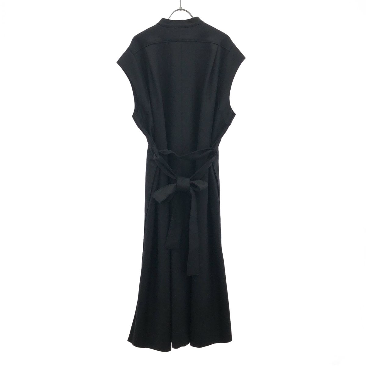 BLAMINK ブラミンク ノースリーブベルトウールワンピース 7926-299-0180 ブラック 36