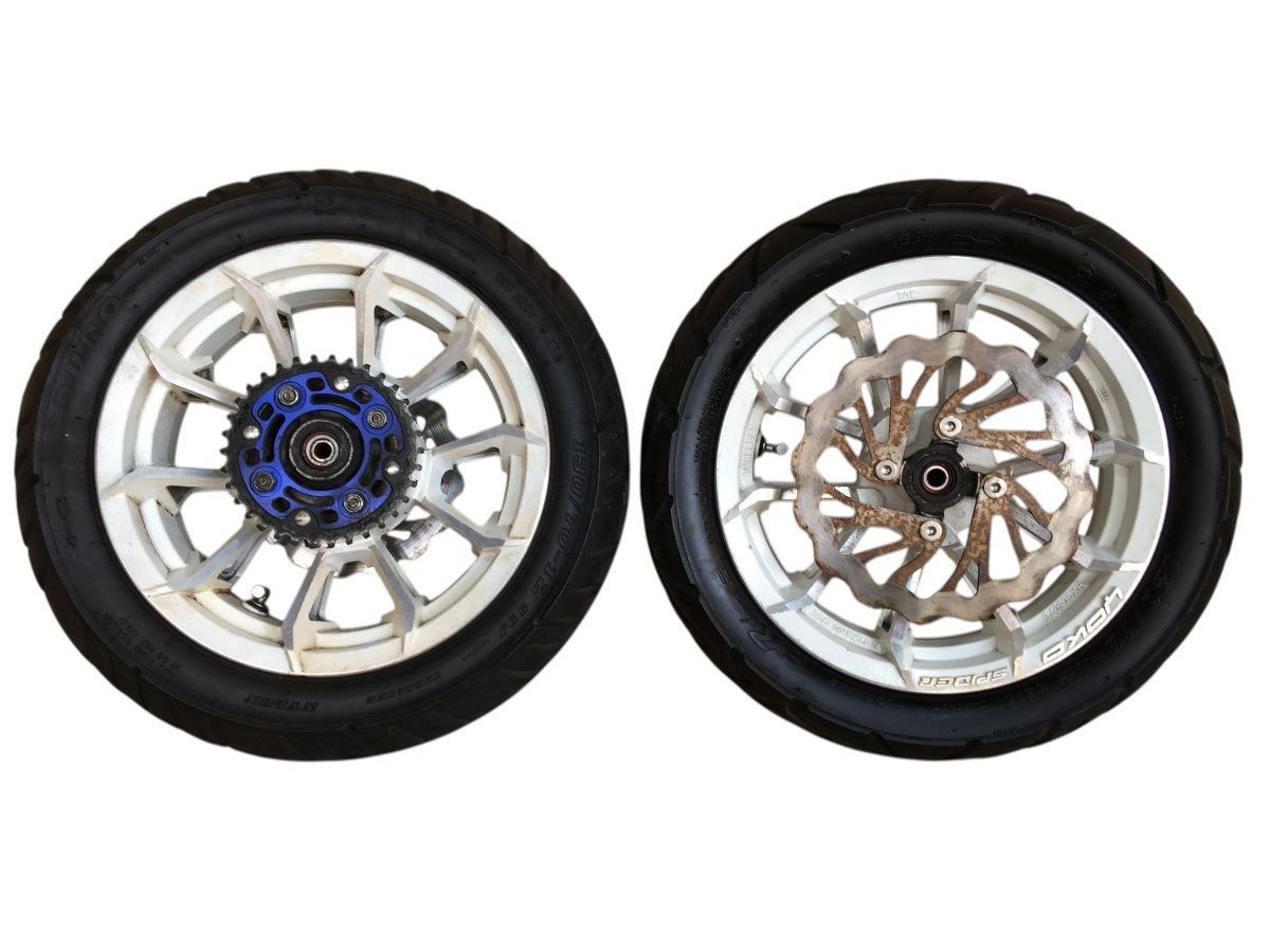 GROM MSX125 グロム JC61 前期 社外 前後 ホイール セット ディスク付