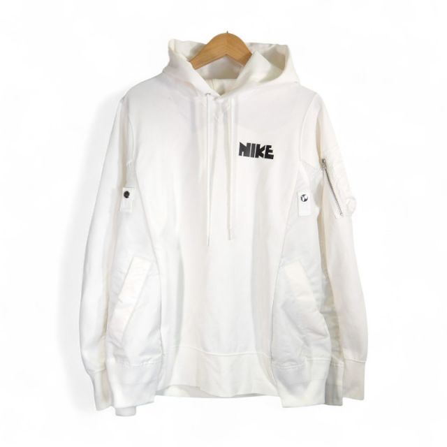 SACAI×NIKE NRG HOODIE WHITE サイズS CW2419-100 サカイ ナイキ