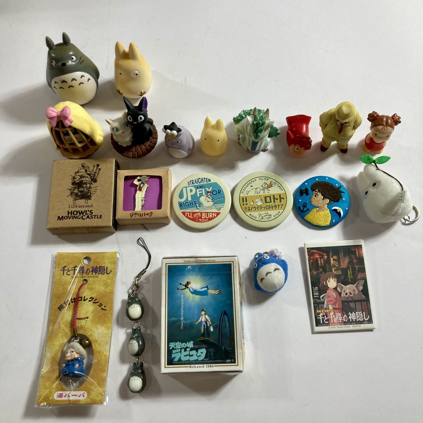 スタジオジブリ キャラクター 40点 まとめ商品 となりのトトロ 魔女の宅急便 崖の上のポニョ など ぬいぐるみ 雑貨 3 kg