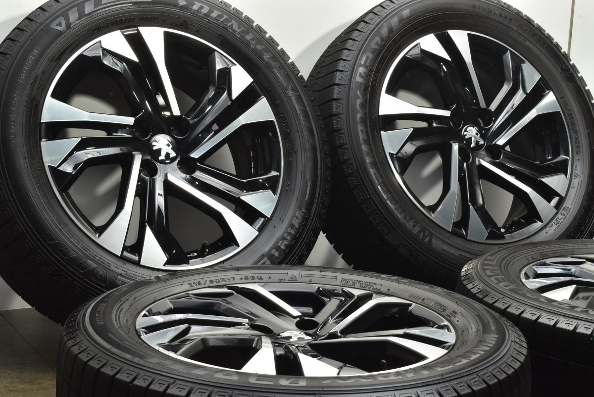 プジョー 2008 アリュール 17 in 6 5 J 32 PCD 108 ダンロップ ウインターマックス WM 03 215 60 R 品番