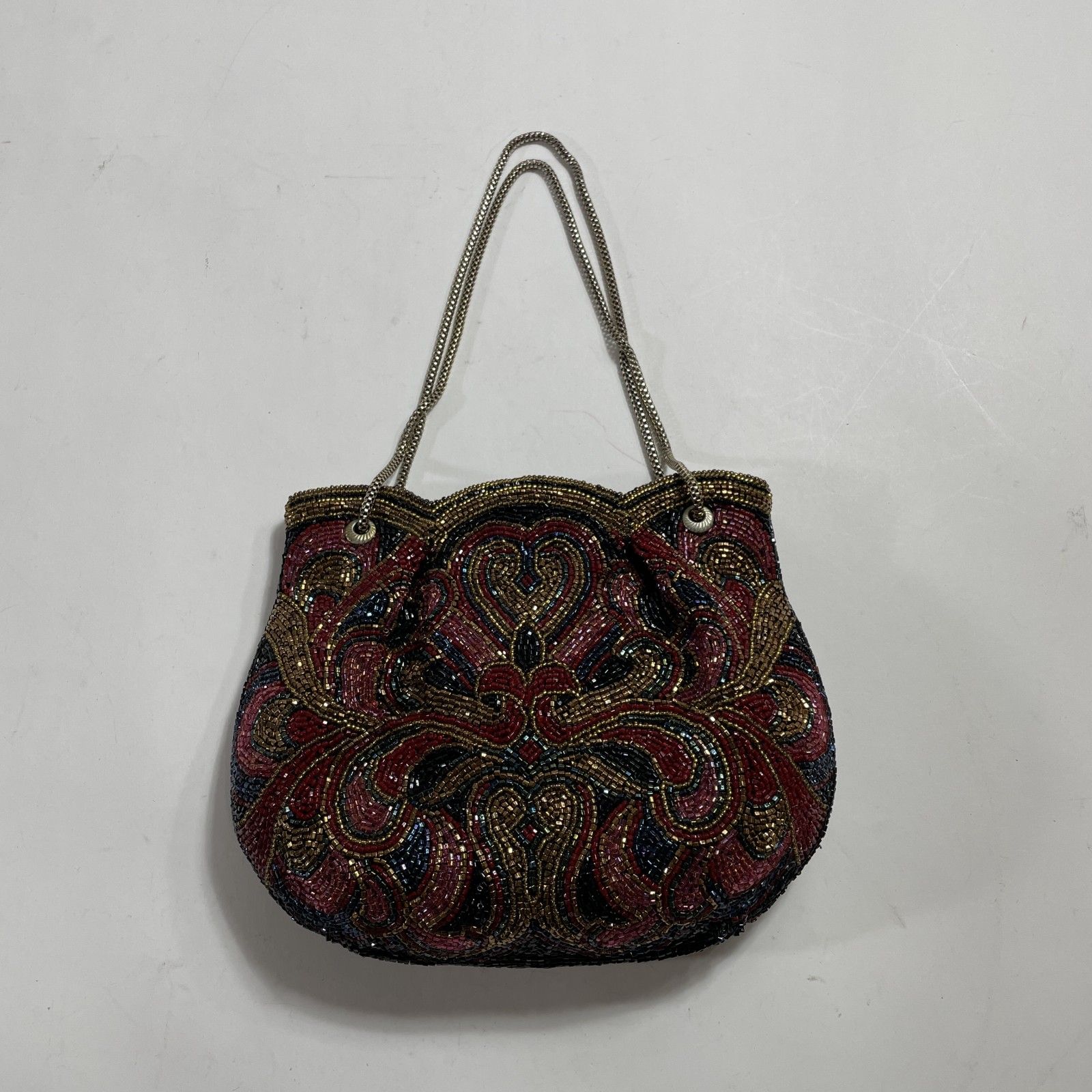 ☆ 希少 LUMY はしもと ルミーハシモト 皇室御用達 総ビーズバッグ