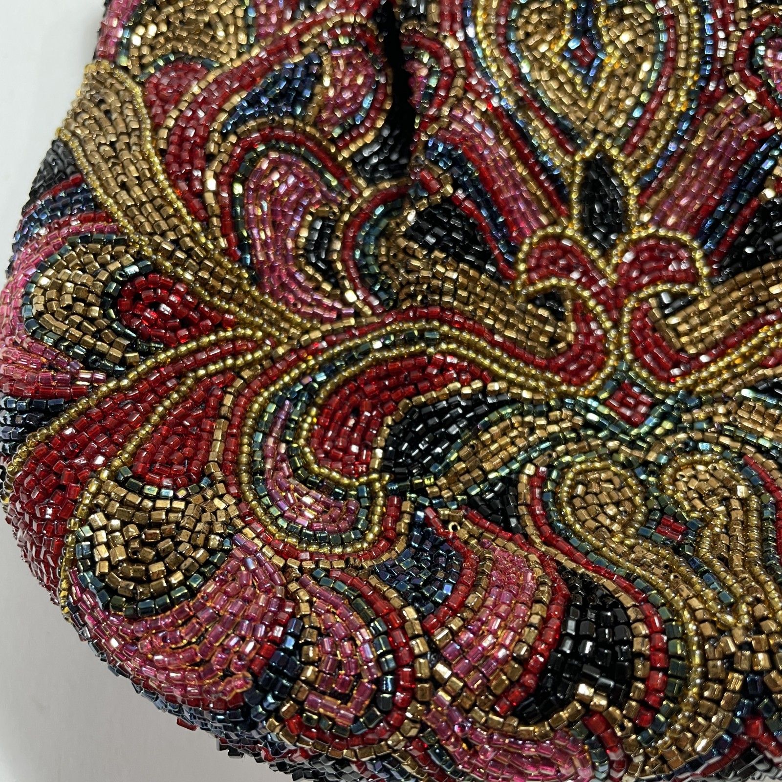 ☆ 希少 LUMY はしもと ルミーハシモト 皇室御用達 総ビーズバッグ