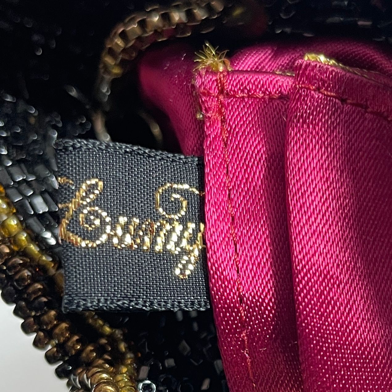 ☆ 希少 LUMY はしもと ルミーハシモト 皇室御用達 総ビーズバッグ