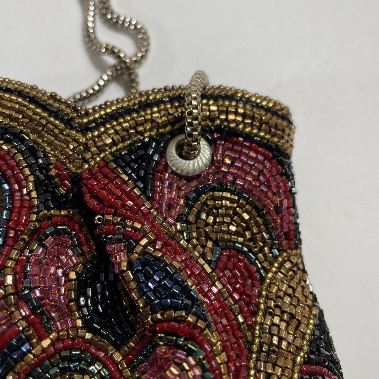 ☆ 希少 LUMY はしもと ルミーハシモト 皇室御用達 総ビーズバッグ