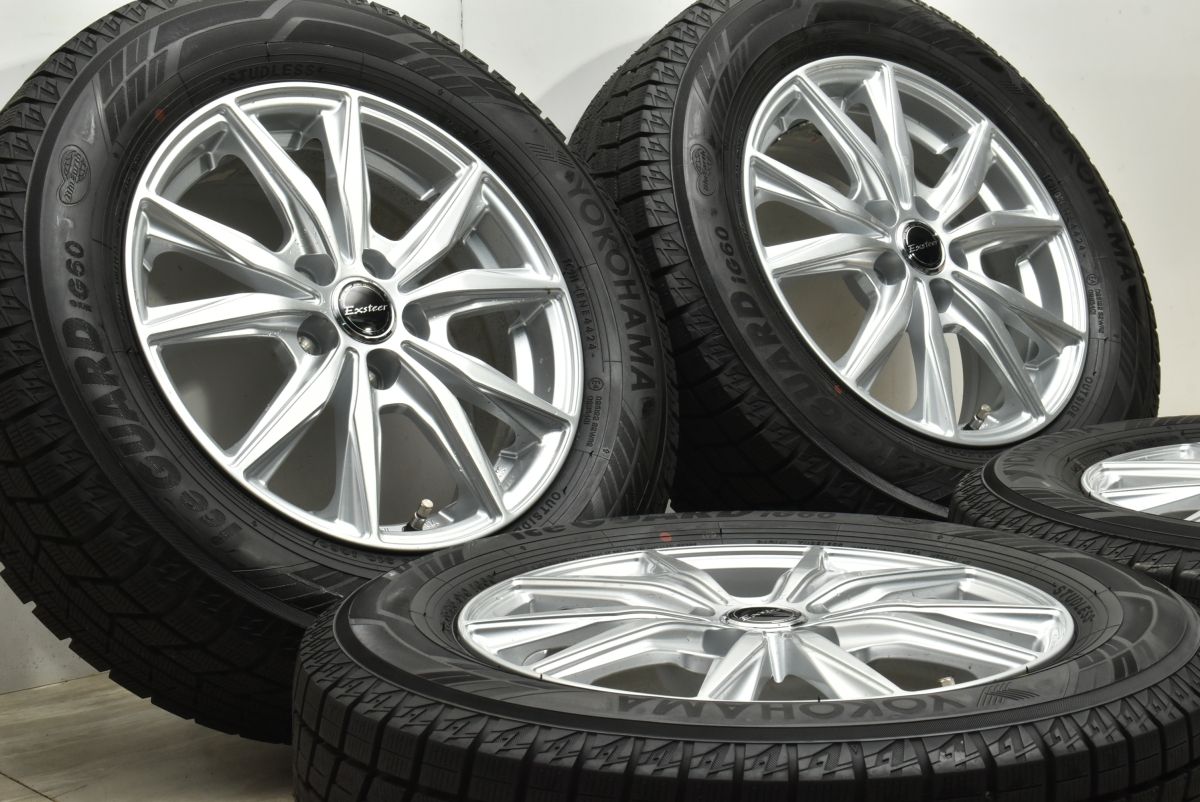 バリ溝 Exsteer 15 in 6 J 43 PCD 100 ヨコハマ アイスガード iG 60 195 65 R プリウス カローラツーリング スポーツ