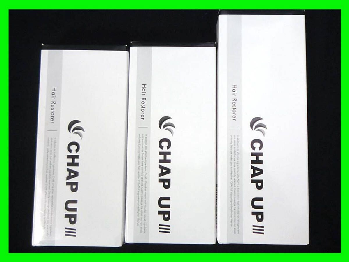 薬用育毛剤 チャップアップ CHAP UP 04 育毛ローション 3本セット 詰替 レフィル有 無添加無香料 発毛促進 脱毛予防 スカルプH