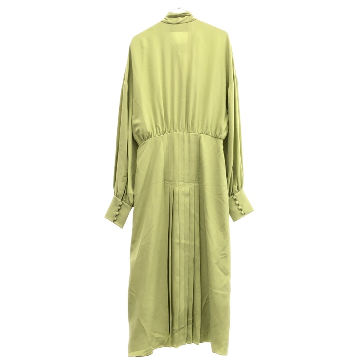 ヴァレンティノ ボウタイシルクワンピース グリーン 40