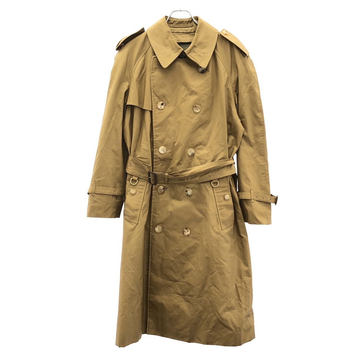 GRENFELL グレンフェル BEAMS別注 WINDSOR オイルドコットン ライナー付き トレンチコート ベージュ 40