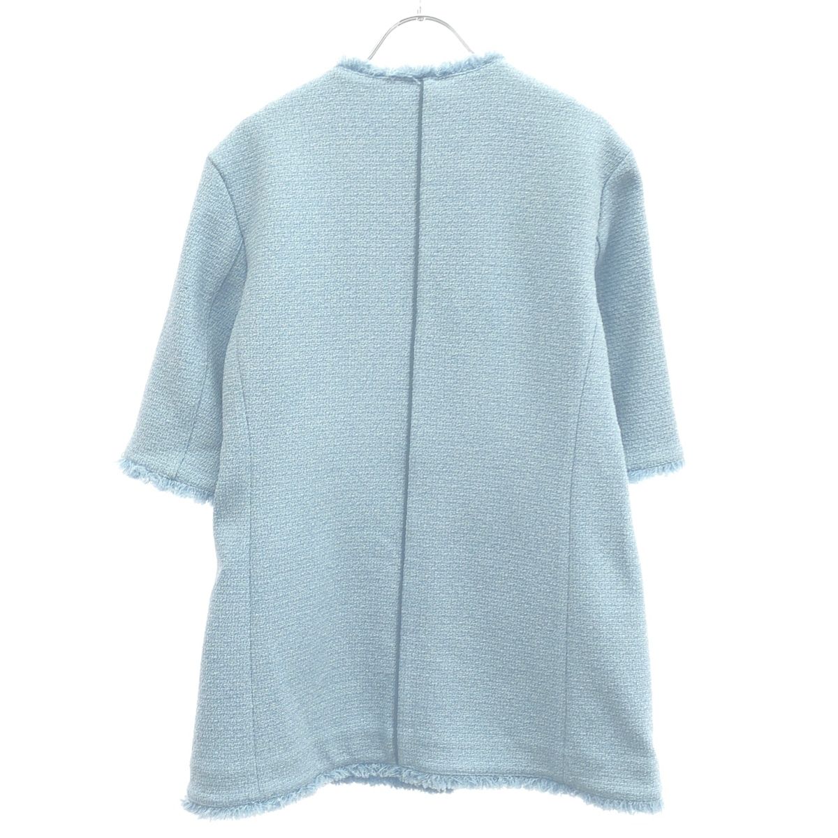 LE CIEL BLEU ルシェルブルー 25SS ツイードジャケット 27S64405 サックスブルー 36