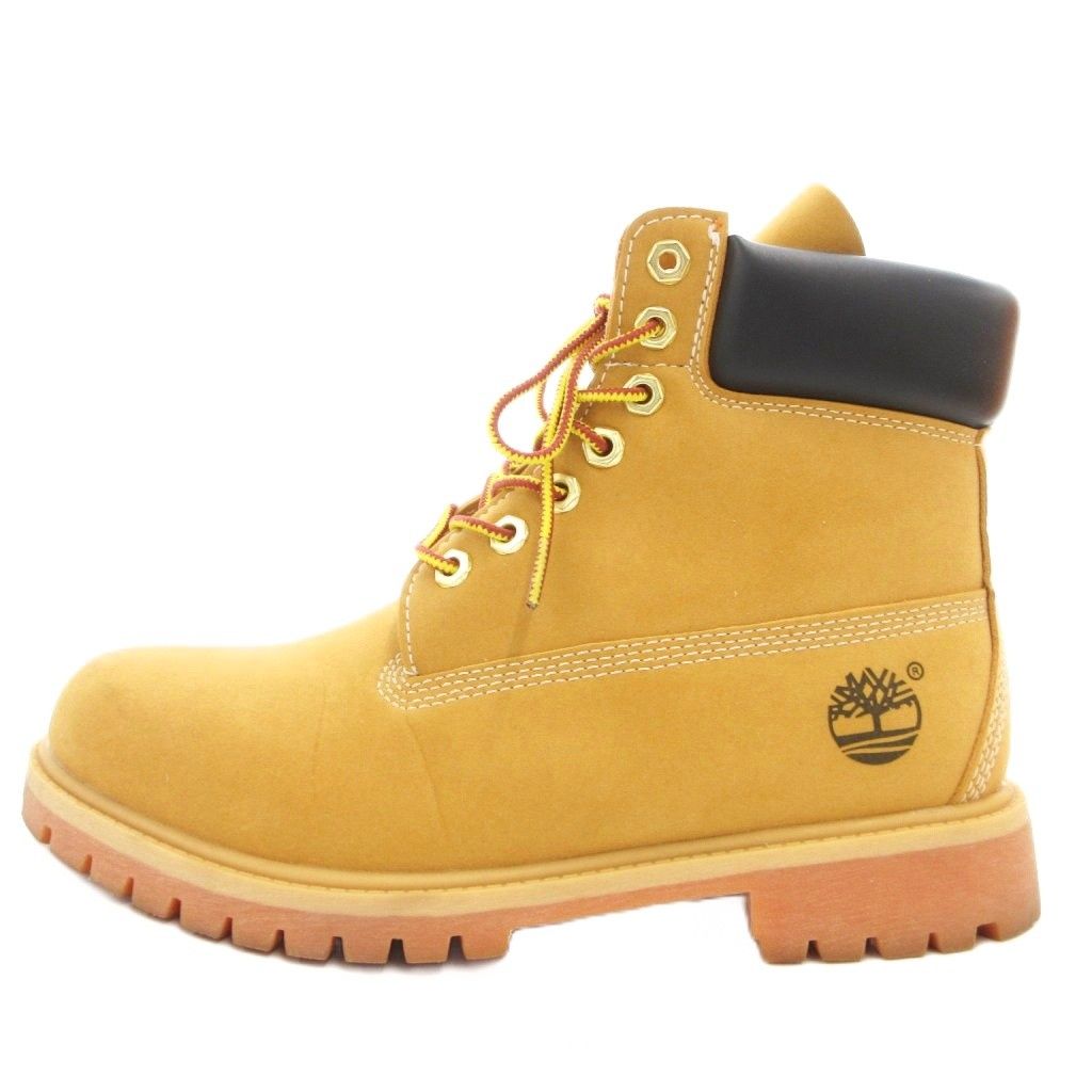 ティンバーランド Timberland 6インチプレミアムブーツ ウィート ヌバック 6IN PREM BT WHEAT NB ショート レースアップ TB010061 25.5cm 茶 ブラウン /GV ■GY18