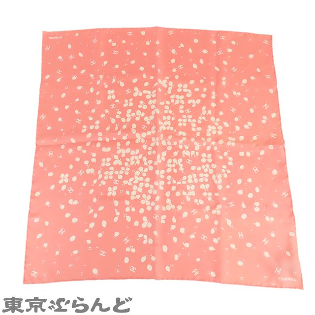 シャネル CHANEL シュシュ スカーフ セット ピンク シルク ココマーク 花柄 22 P ファッション雑貨 レディース