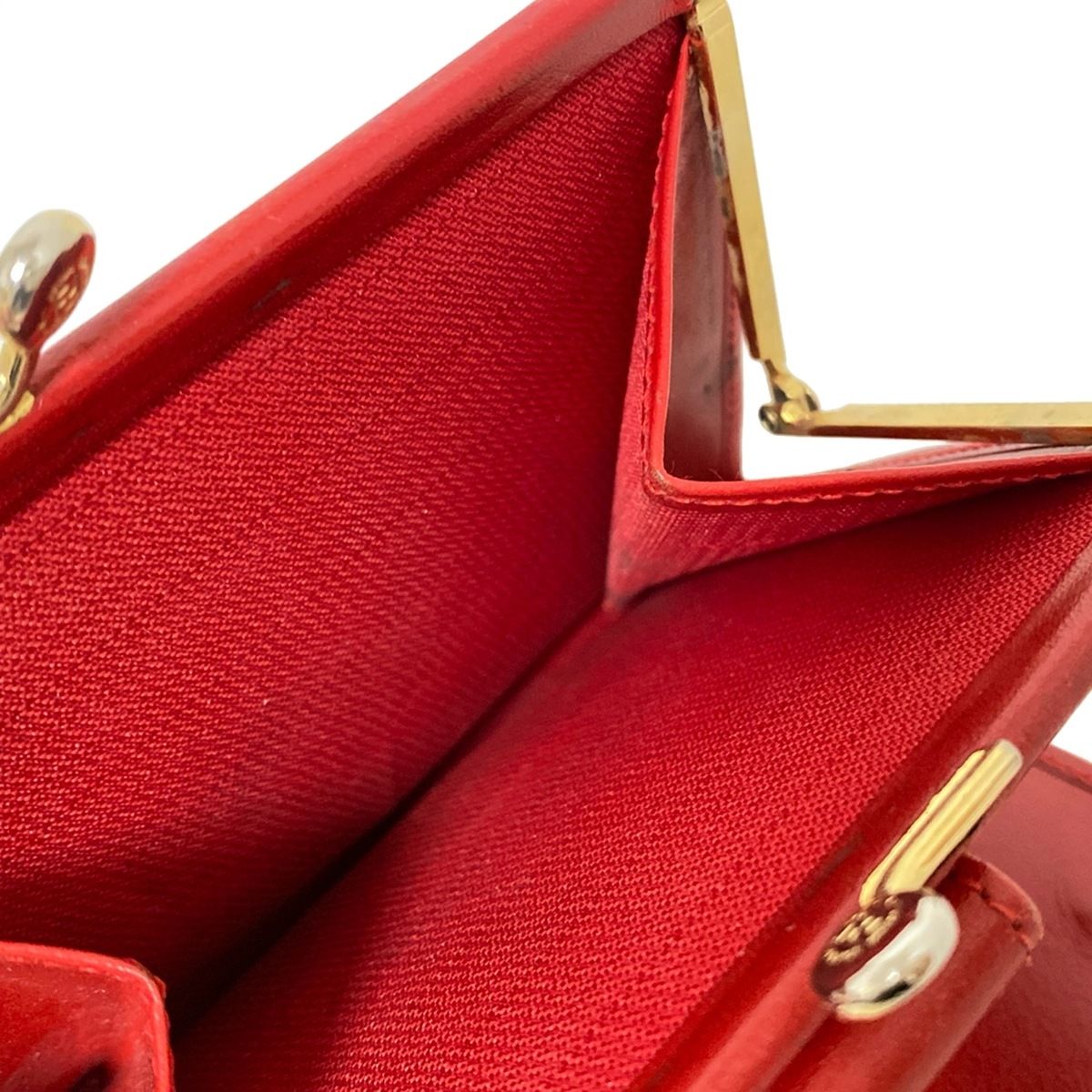 FENDI(フェンディ) 2つ折り財布 - ブラウン×黒×レッド 豹柄 レザー