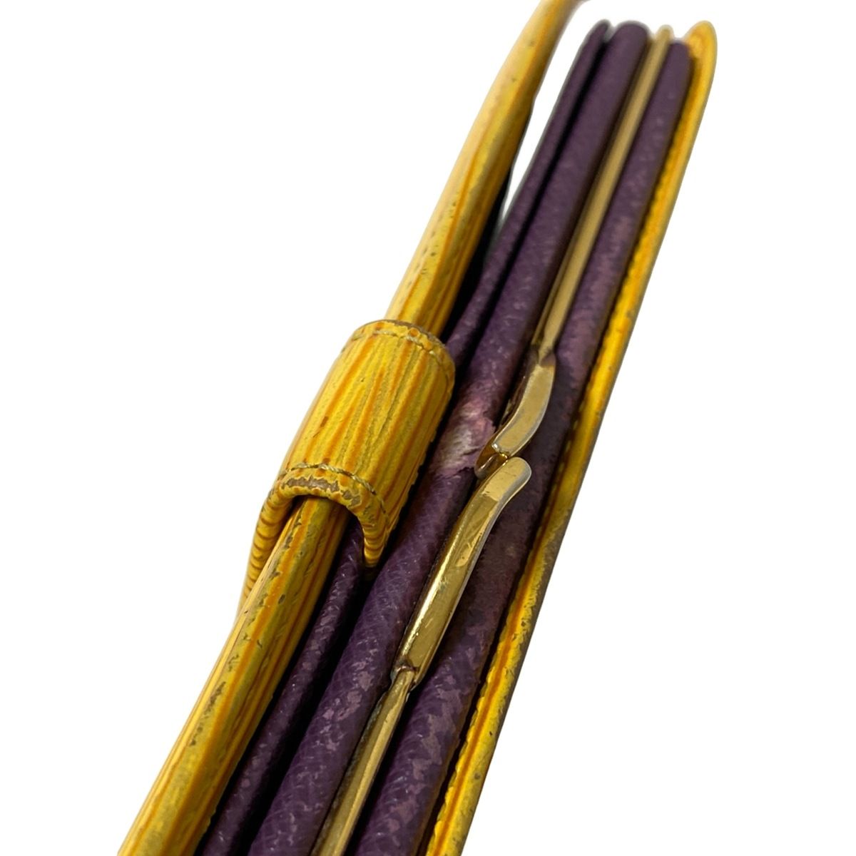  LOUIS VUITTON ルイヴィトン 2つ折り財布 エピ ポルトモネビエヴィエノワ M 63259 ジョーヌ がま口 レザー 二つ折り財布 折り財布