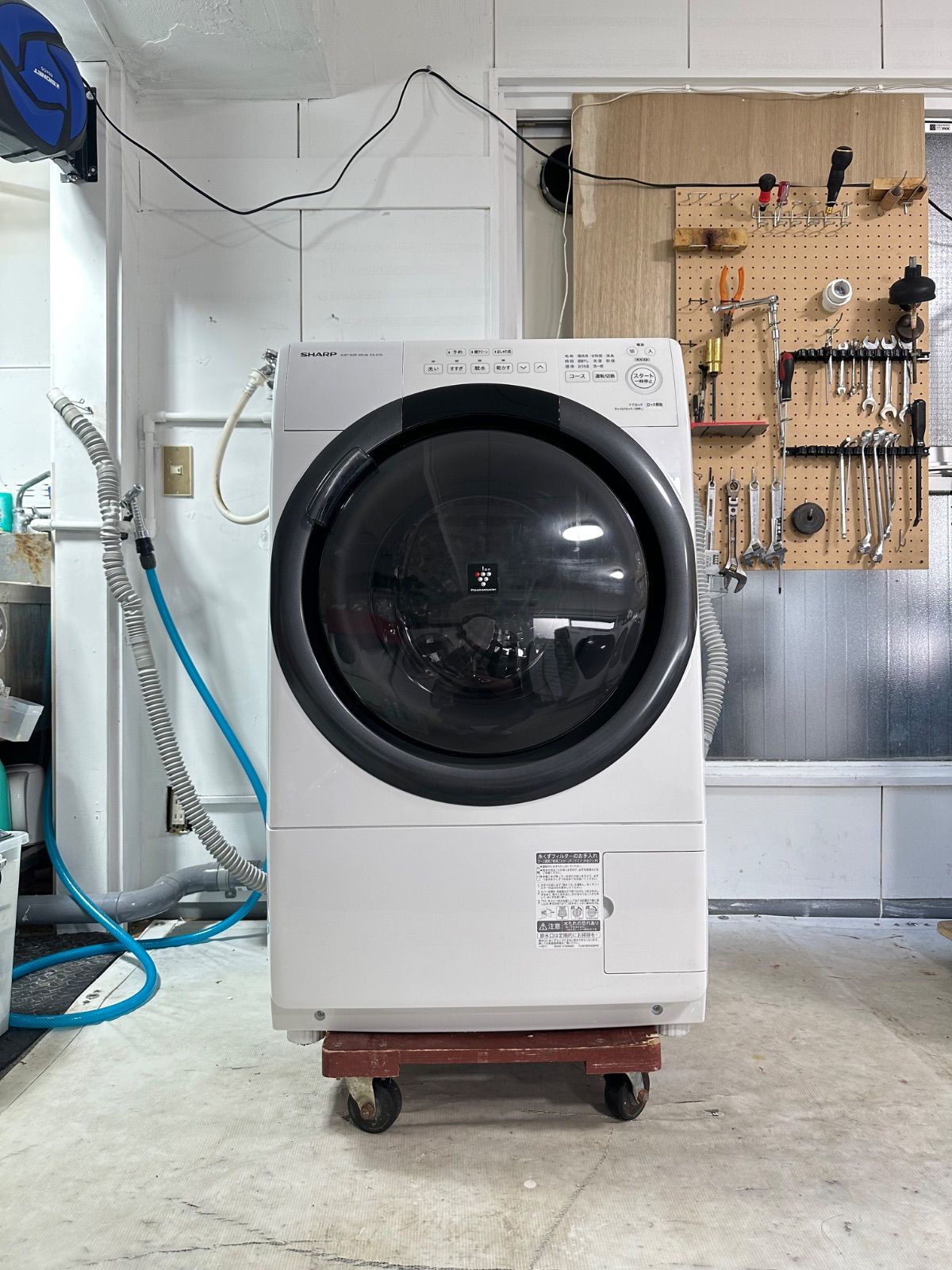  SHARP ES S 7 G WR 製 ドラム式洗濯機 分解洗浄 ドラム式洗濯機本体 ドラム式洗濯機