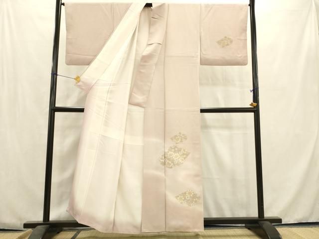 平和屋着物□訪問着 駒刺繍 色紙花文 暈し染め 金銀彩 正絹 逸品