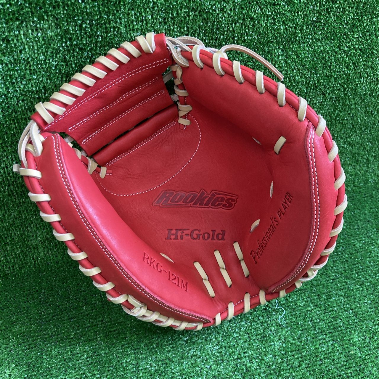 30％引 ハイゴールド 少年軟式用キャッチャーミット オレンジ RKG 121 M