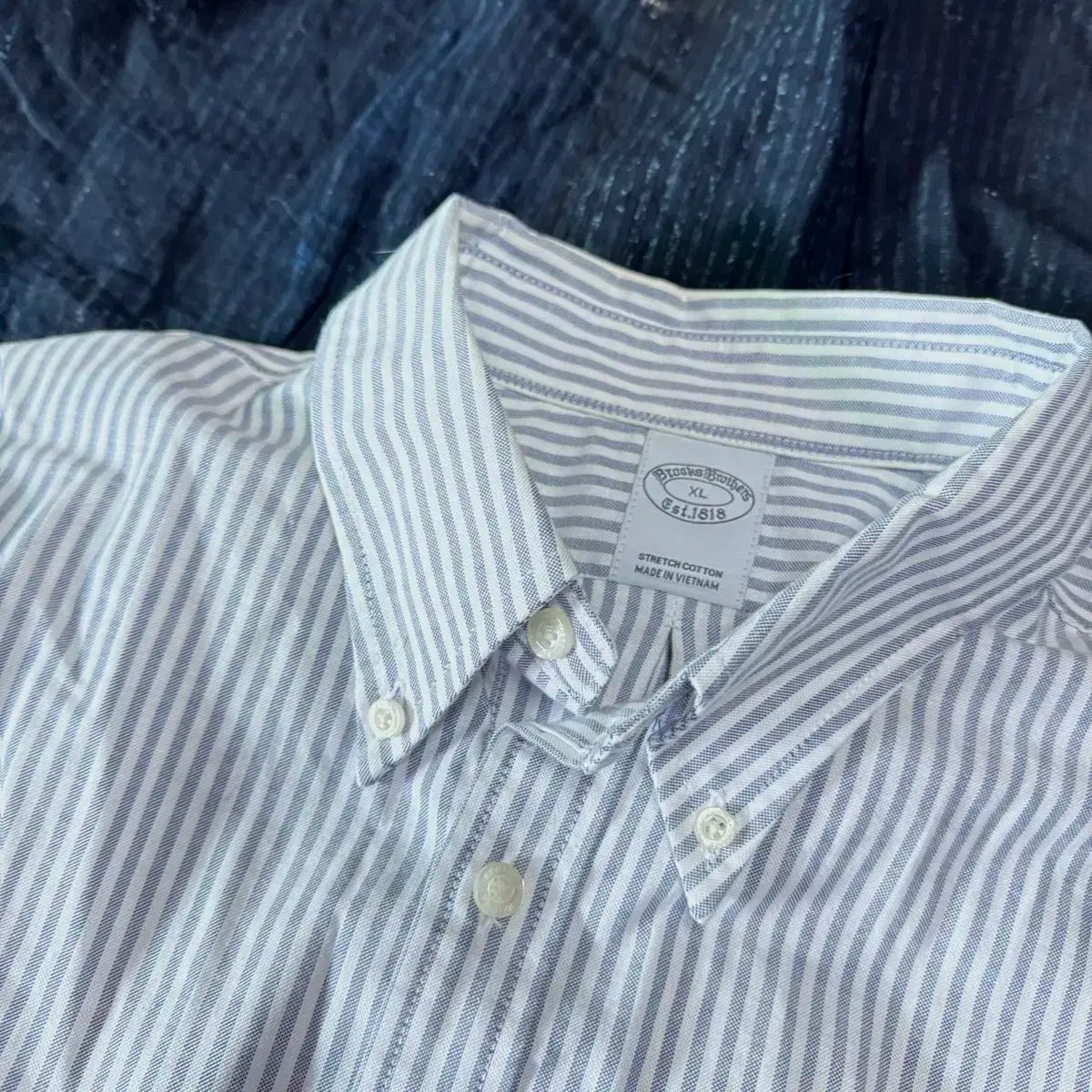 ブルックス ブラザーズ ストライプ オックスフォード シャツ XL