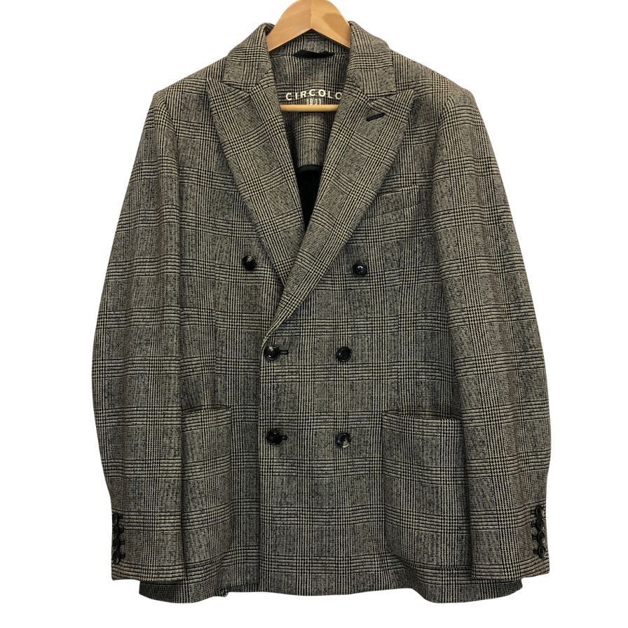 チルコロ テーラードジャケット 1901 ダブル グレンチェック AFB30