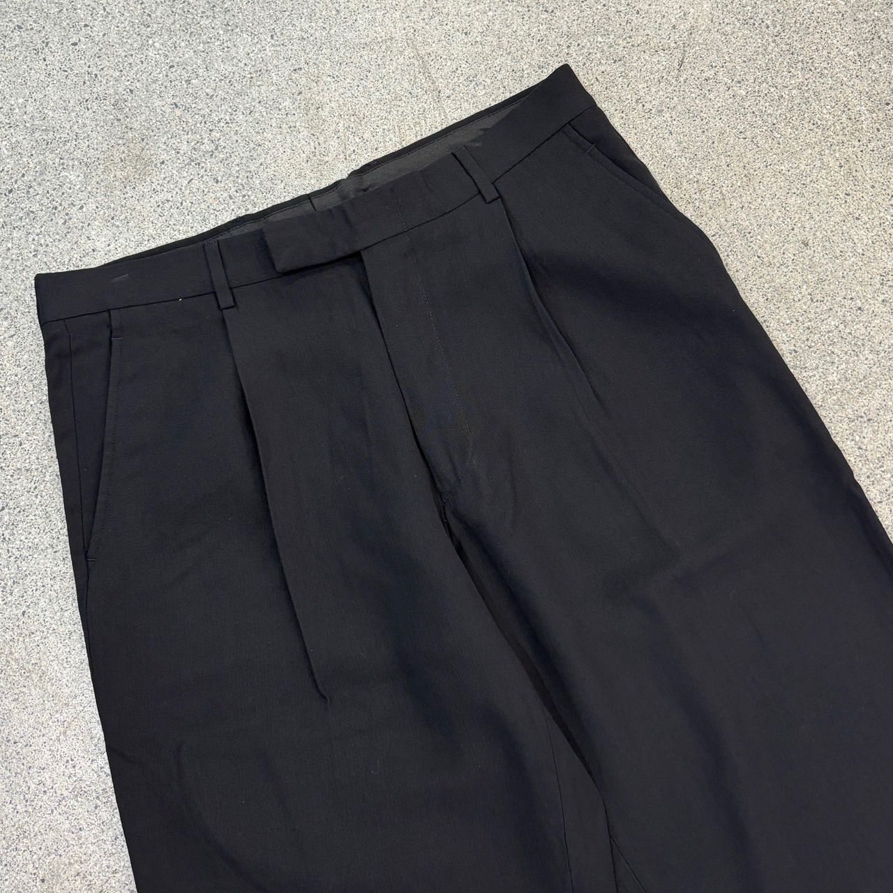 Perry Ellis Rayon Wool Slacks W33 L32 Black