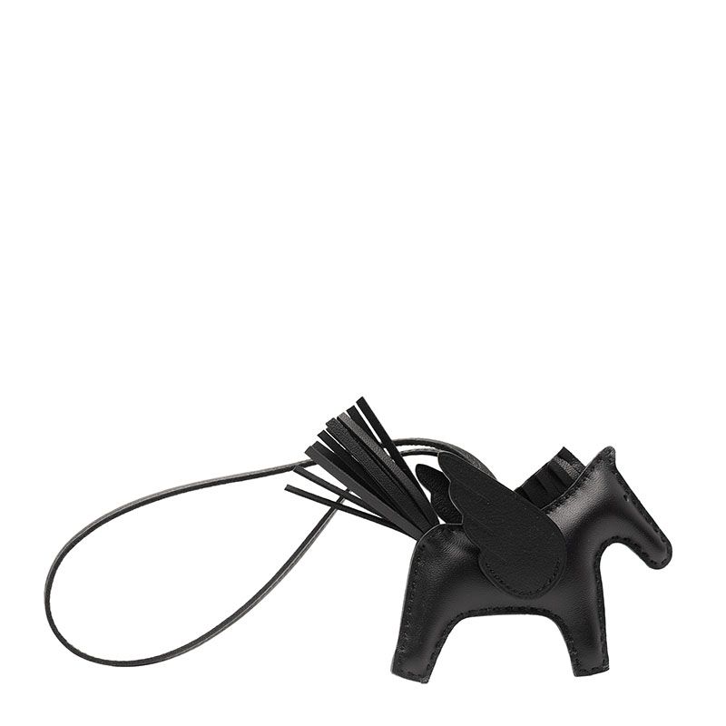 エルメス ロデオチャーム ペガサスPM バッグチャーム ブラック アニョーミロ レディース HERMES 205-40781