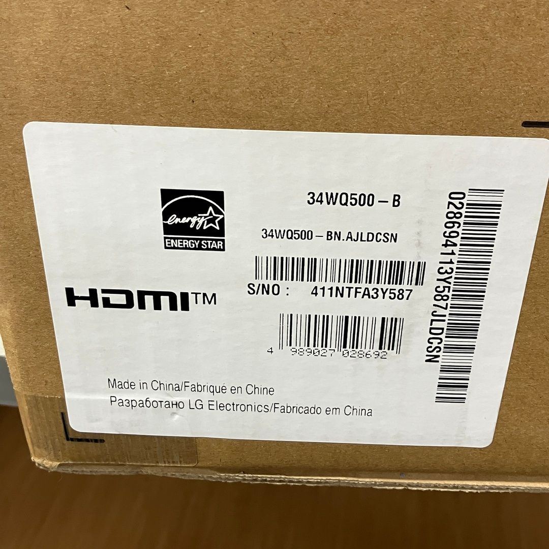 LG monitor 34 WQ 500 モニター ディスプレイ エルジー