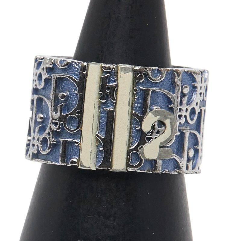 ディオール トロッター リング 指輪＃6 シルバー ブルー メタル レディース Dior 1-0242306