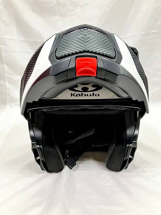 美品】KABUTO RYUKI フルフェイスヘルメット ホワイトメタリック XL