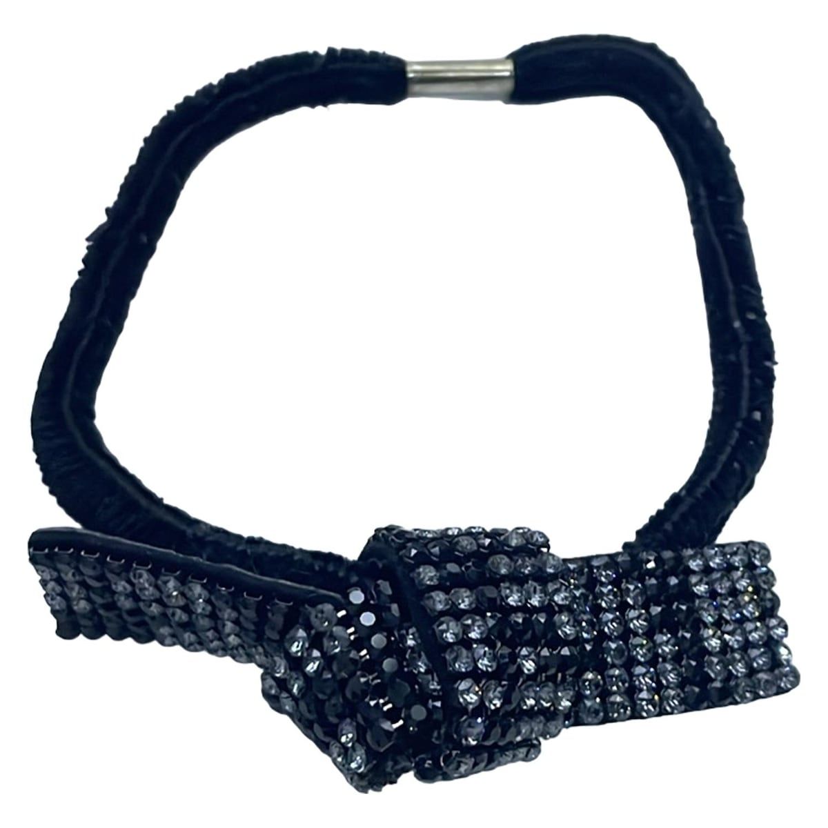 acca アッカ 黒 クリア ヘアゴム リボン