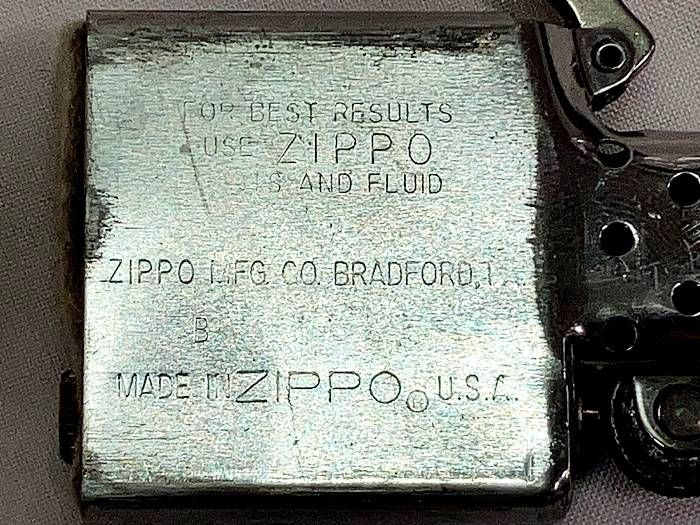 1980年代 Zippo ジッポ― スターリングシルバー イタリックロゴ ZIPPO