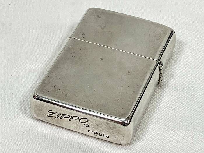 1980年代 Zippo ジッポ― スターリングシルバー 純銀 イタリックロゴ