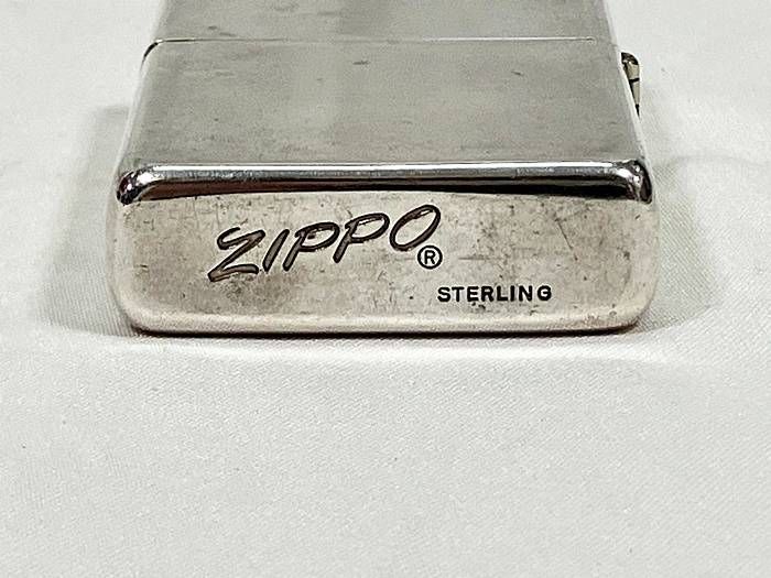1980年代 Zippo ジッポ― スターリングシルバー 純銀 イタリックロゴ