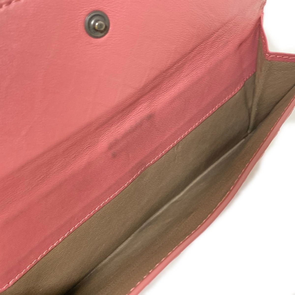  BOTTEGA VENETA ボッテガヴェネタ 長財布 イントレチャート ピンク レザー その他 小物