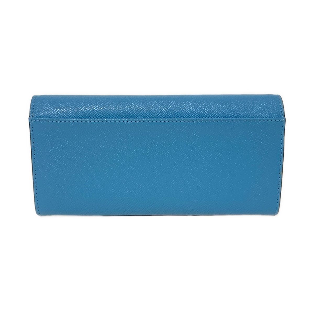 COACH コーチ 長財布 フラップ ウォレット クロスグレイン レザー 58307 ライトブルー