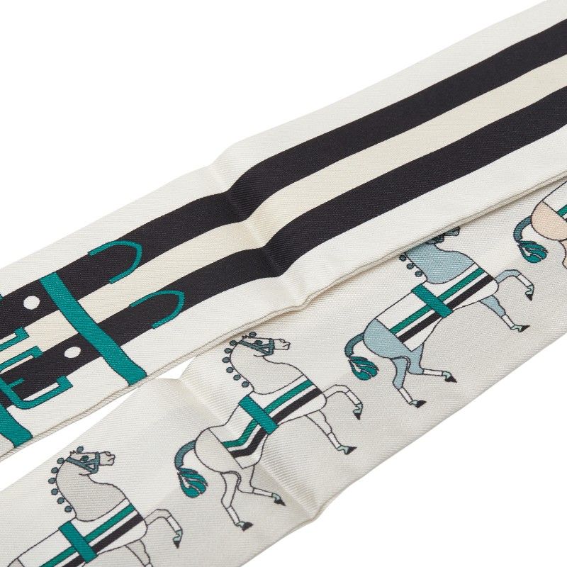 エルメス ツイリー Rocabar ホワイト マルチ レディース HERMES 1-0242354