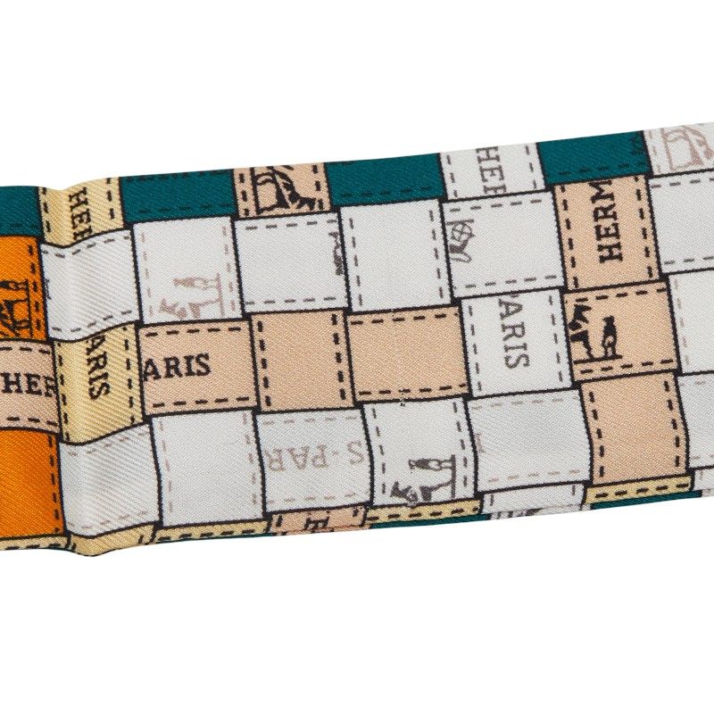  エルメス ツイリー B uc au Carre ボルデュック チェック マルチ レディース HERMES 1-0242356 その他 小物