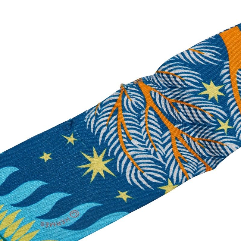 エルメス ツイリー Sous le Charme d Orphee オルフェウスの魅力に誘われて ブルー マルチ レディース HERMES 1-0242357