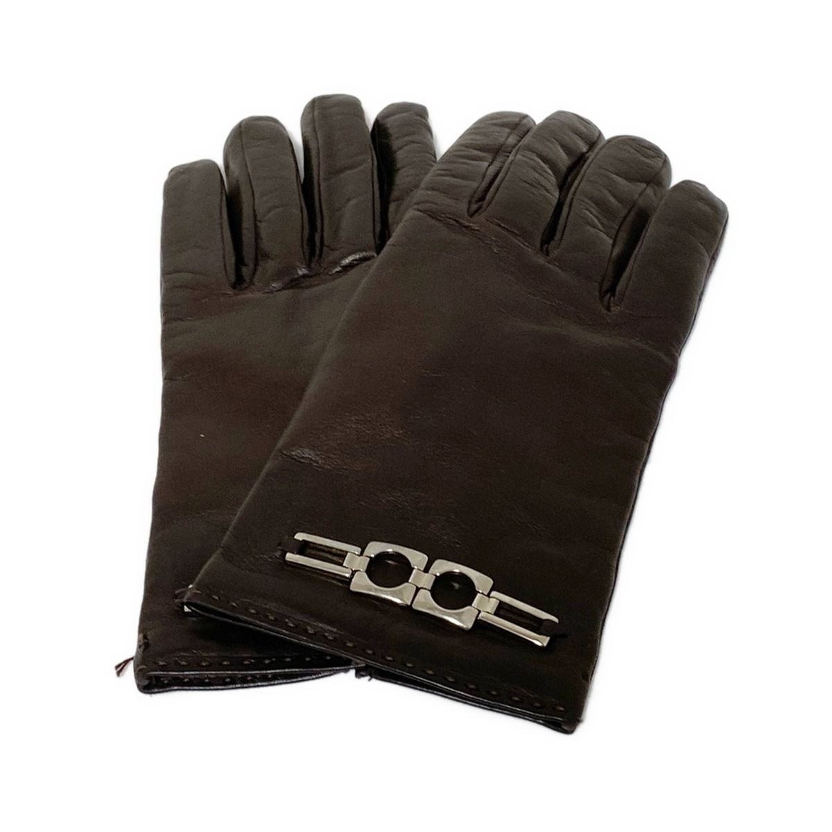 Sermoneta gloves セルモネータグローブス 手袋 レディース ダークブラウン レザー