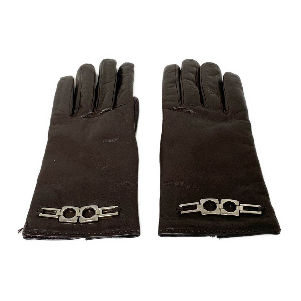 Sermoneta gloves セルモネータグローブス 手袋 レディース ダークブラウン レザー